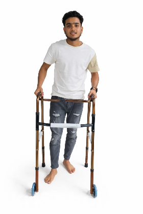Premium Adjustable Walking Frame with Wheels